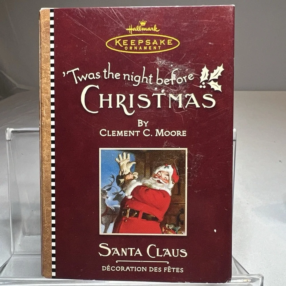 Hallmark 2001 Ornament Twas the Night Before Christmas Vintage‎ Volume 4 Santa